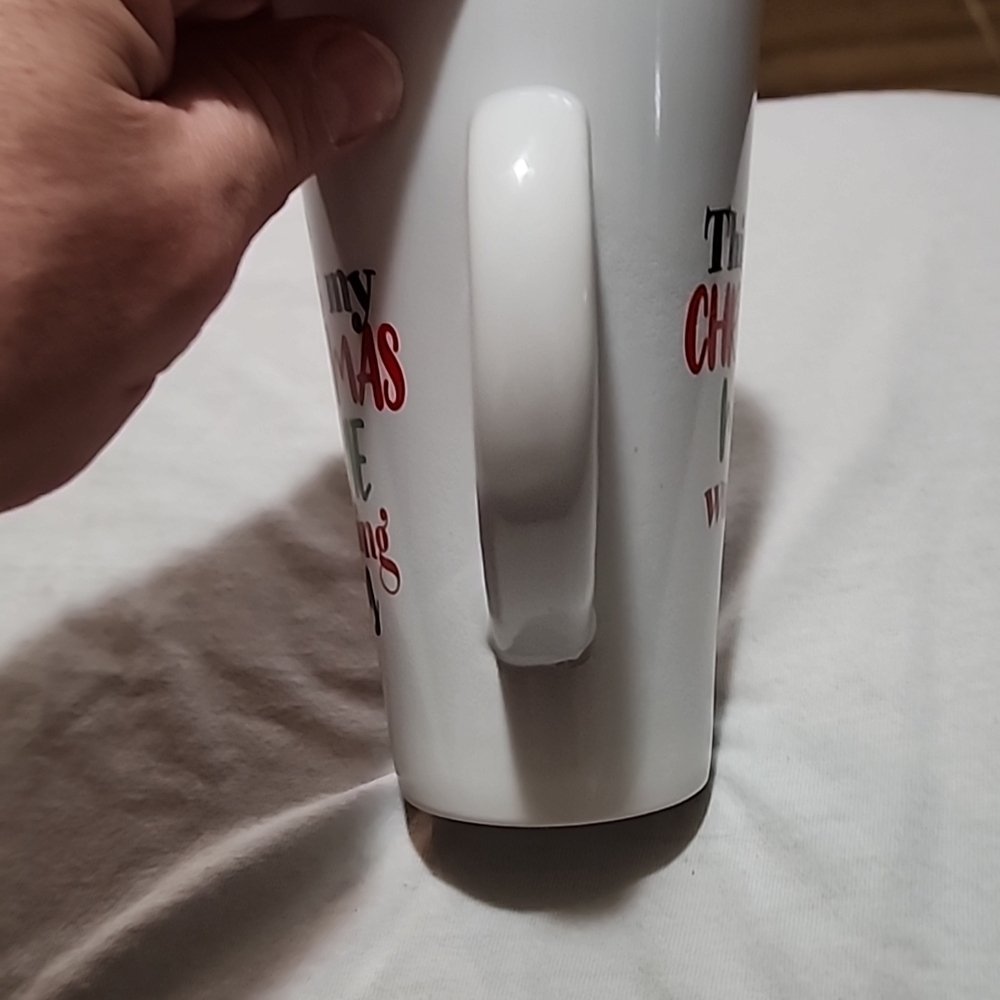 Source Unknown Festive Christmas Mug - White, Red, Green, Black - Picture 6 of 8